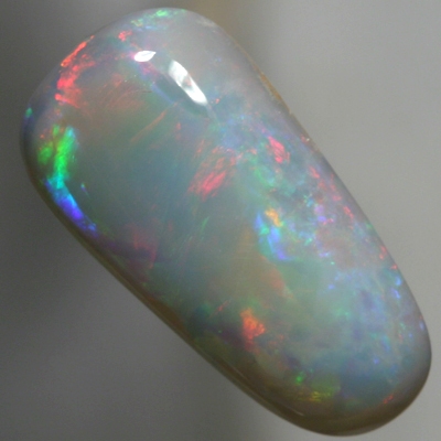 SOLID SEMI BLACK OPAL High dome, red to magenta to green and purple